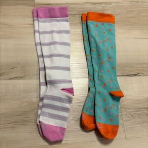 Motif Medical Colorful Striped and Patterned Socks Set of 2 size XL 20-30